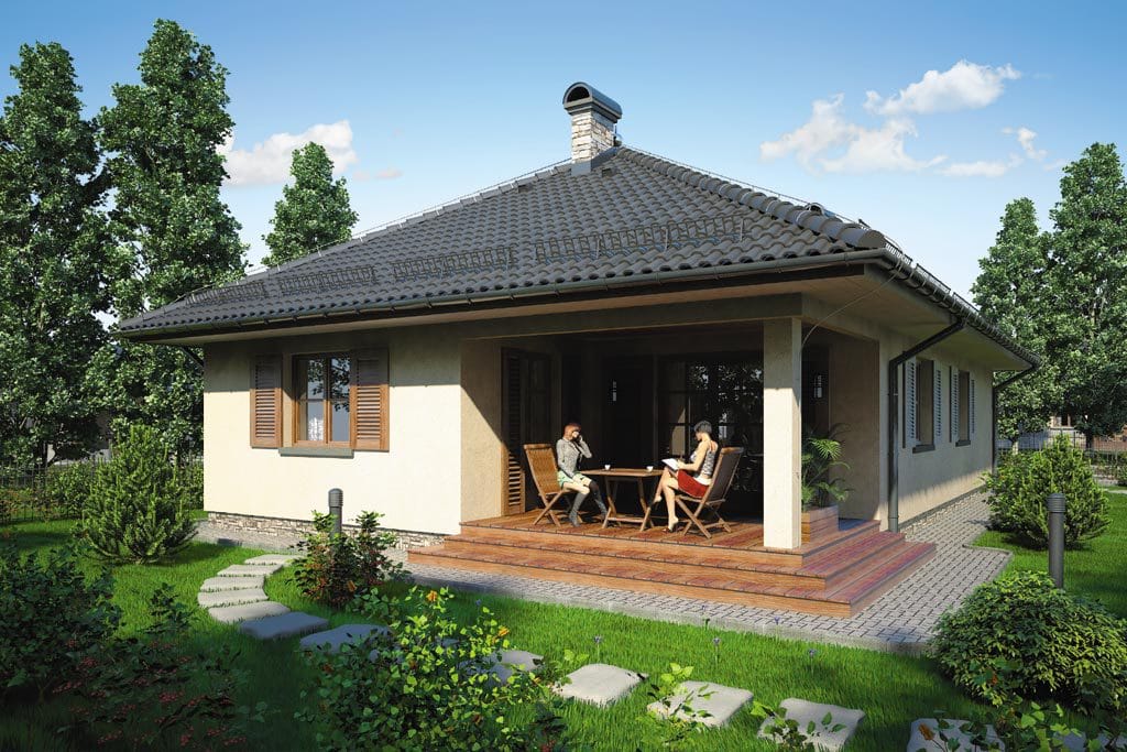 Дизайн дома с террасой