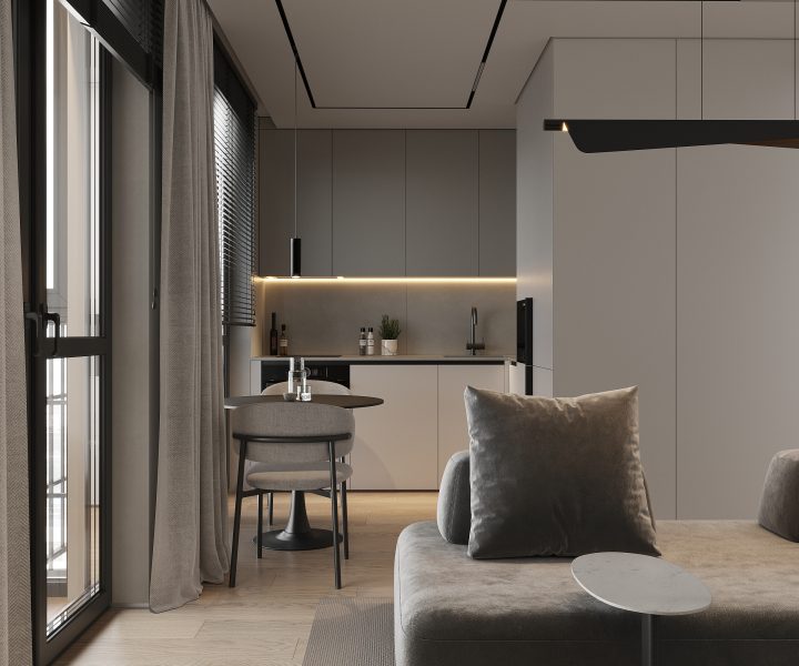 Дизайн кухни-гостиной